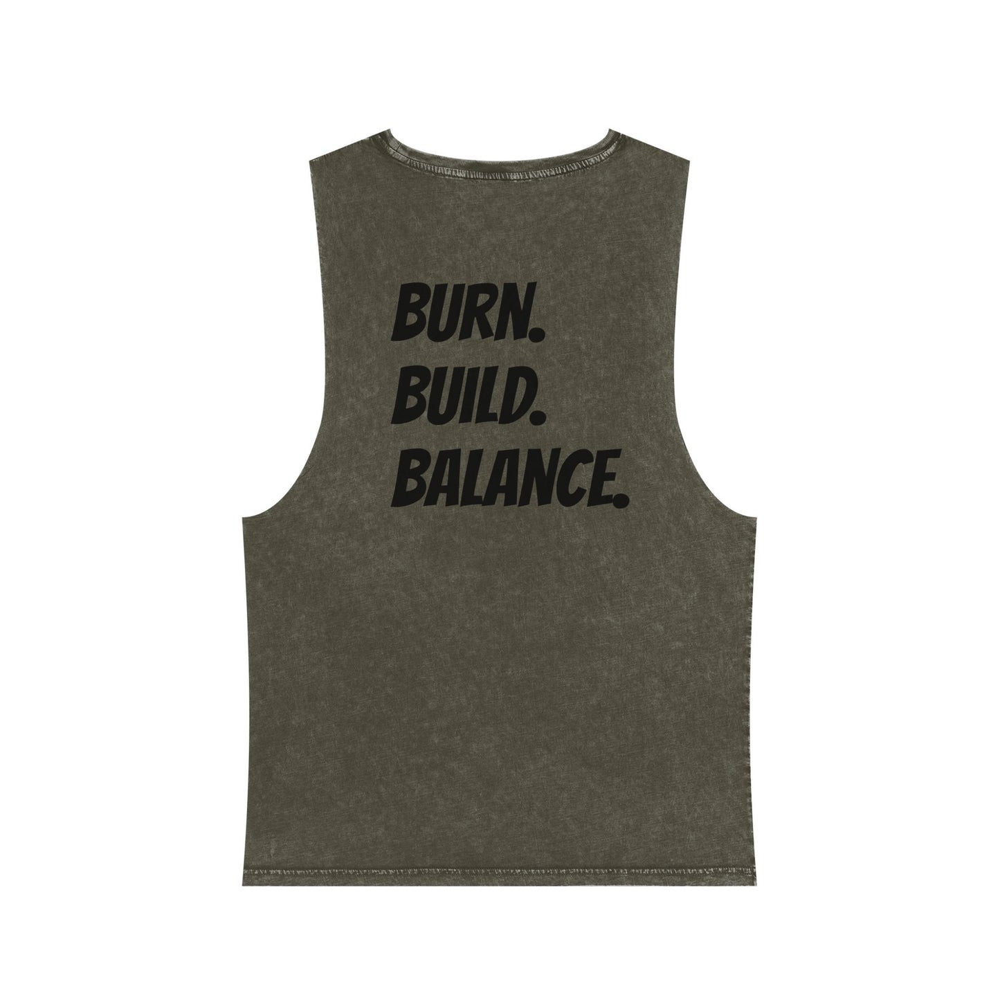 B3 Stonewash Tank Top- Dark Green