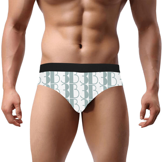 B3 Briefs- white pattern