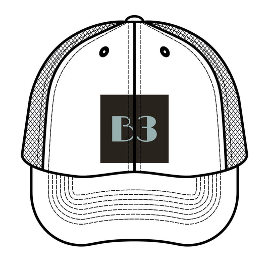 B3 Hat- White