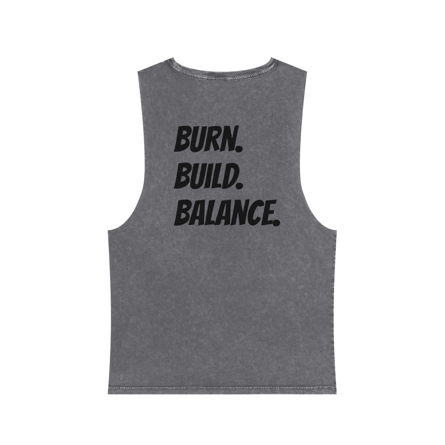 B3 Stonewash Tank Top- Charcoal