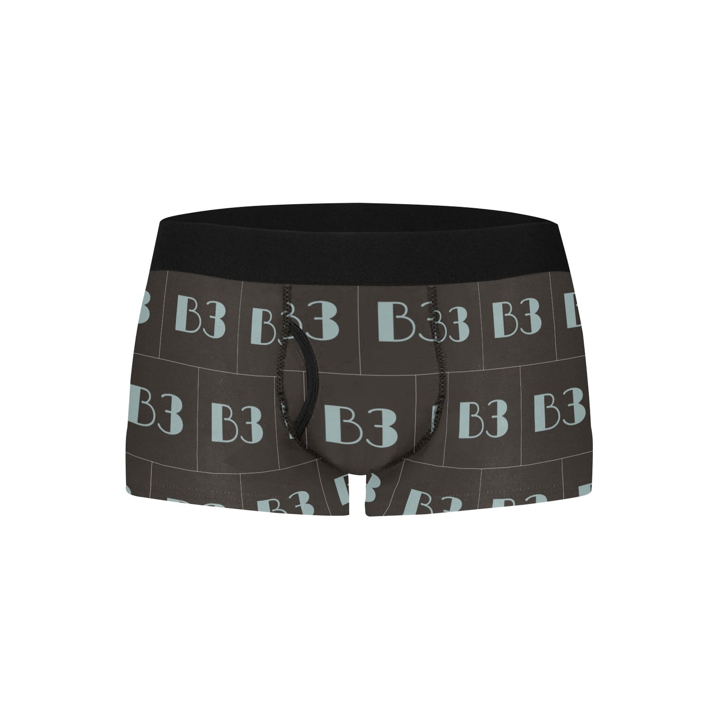 B3 Boxer Briefs- black pattern