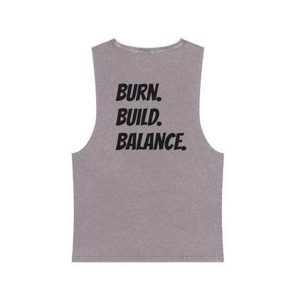 B3 Stonewash Tank Top- Dark Green