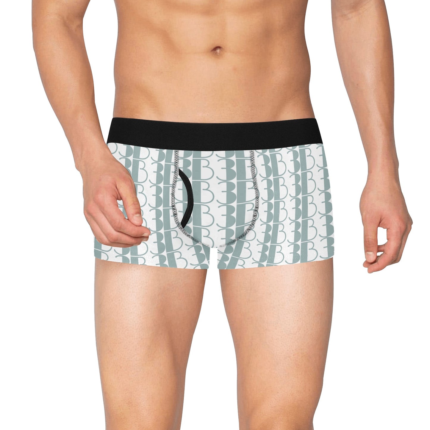 B3 Briefs- white pattern