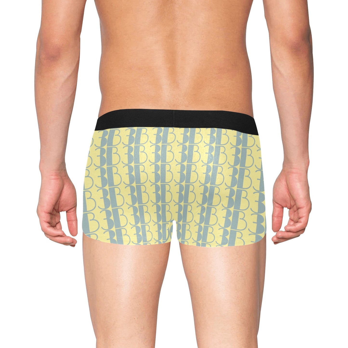 B3 Boxer Briefs- yellow pattern