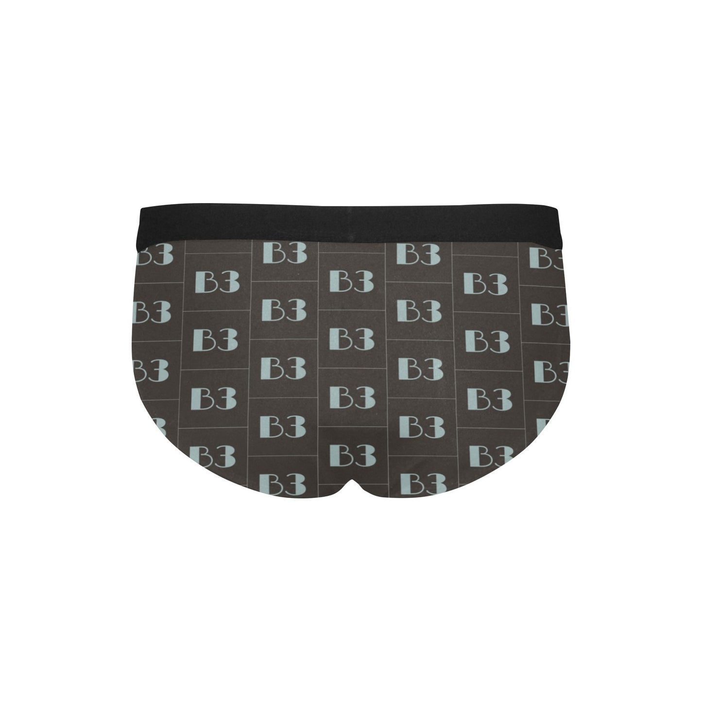 B3 Briefs- black pattern